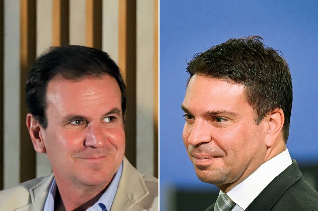 378627684389723 ALTA TEMPERATURA - Paes (à esq.) e Ramagem: duelo no Rio vai passar pelo combate à criminalidade