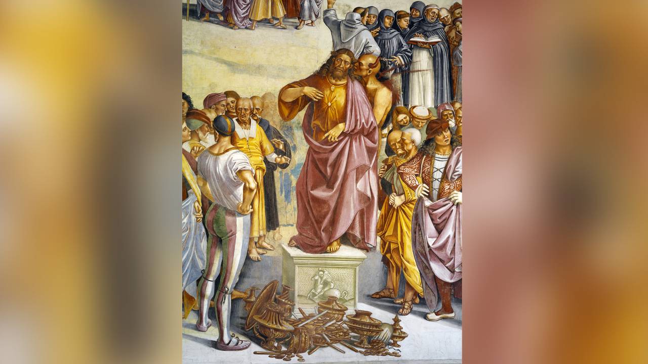 MAL ENCARNADO - Pintura de Luca Signorelli, do século XVI: o pregador diabólico