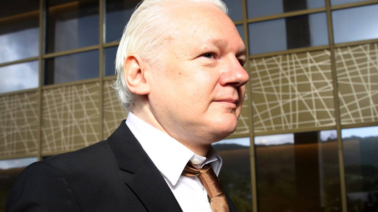 O fundador do WikiLeaks, Julian Assange (26/06/2024)
