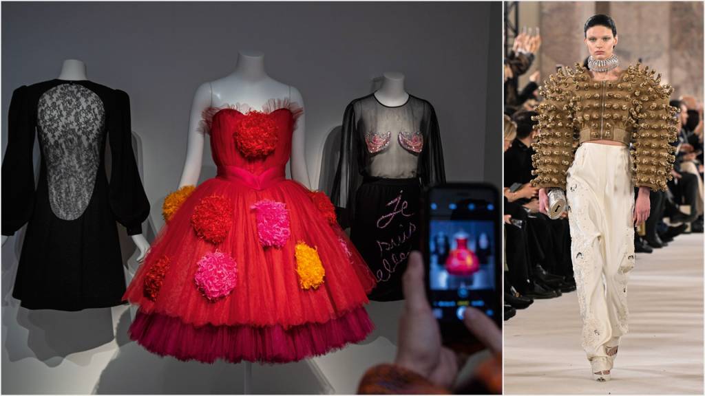 efespsixteen364921.jpg LEGADO - Exposição de Yves Saint Laurent (à esq.) e desfile de Schiaparelli: homenagem aos antigos