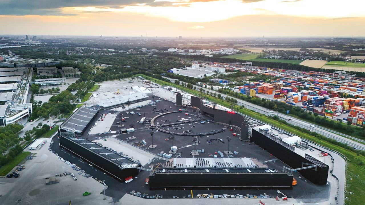 MONUMENTAL - O estádio da cantora em Munique: espaço para 80 000 pessoas e telão de tamanho recorde