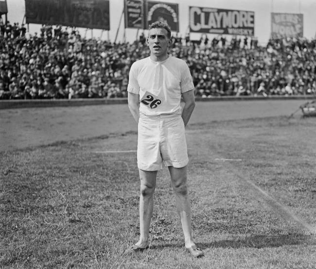 Harold Abrahams At AAA Championships English sprinter Harold Abrahams (1899-1978), winner of the Men's 100 yards event at the Amateur Athletics Association (AAA) Championships at Stamford Bridge stadium in London in June 1924. Harold Abrahams would go on to win the gold medal for Great Britain in the Men's 100 metres event at the 1924 Summer Olympics in Paris, France on 7th July. (Photo by Arthur. R. Coster/Topical Press Agency/Hulton Archive/Getty Images)