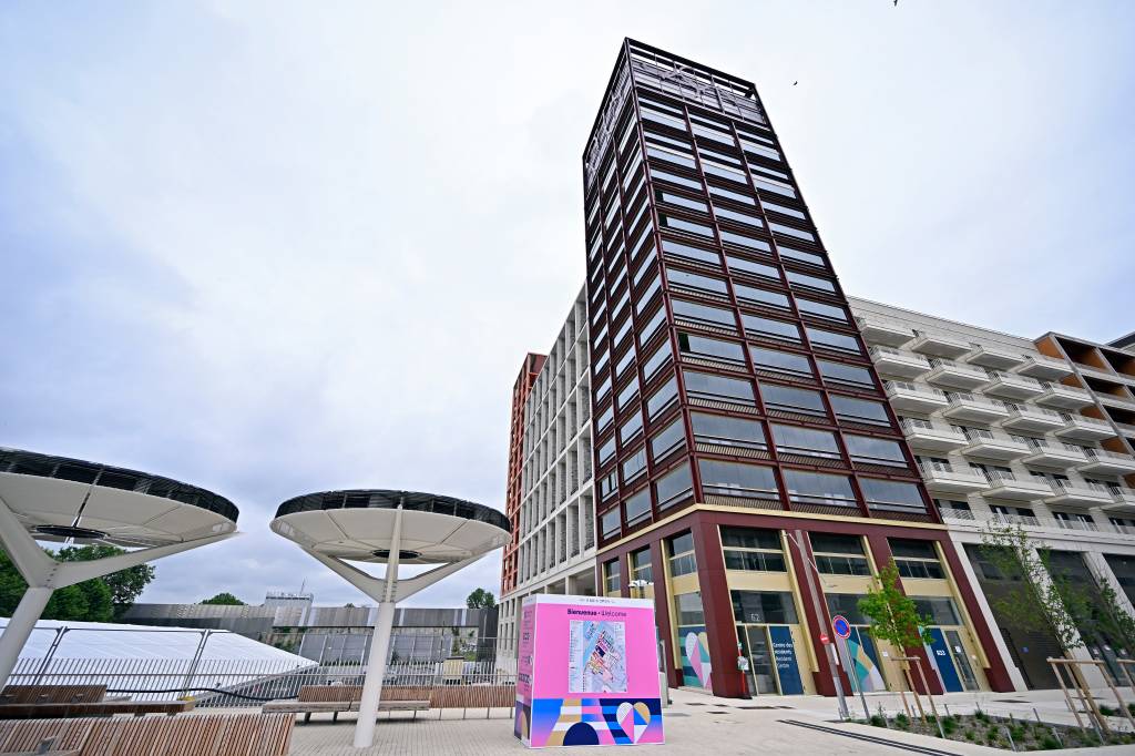 Media Visit of Paris 2024 Olympic and Paralympic Village wewew