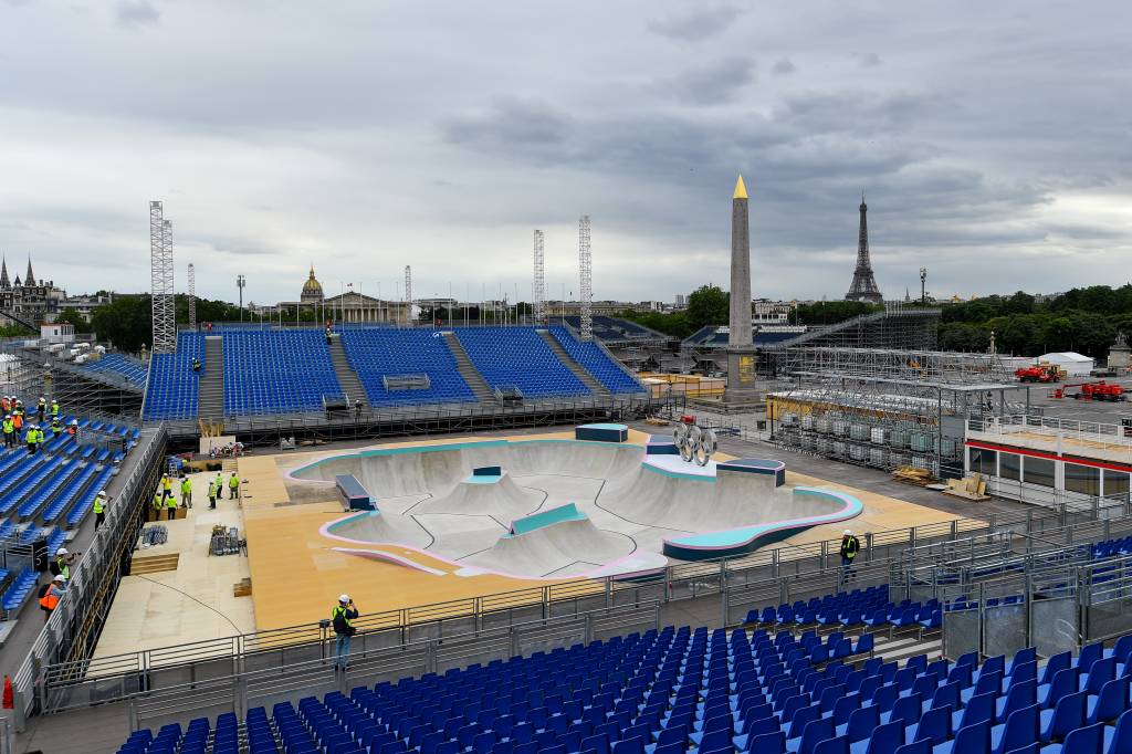 Unveiling of the Competition Areas for the BMX Freestyle and Skateboarding Events for Paris Olympics 2024 ewewew
