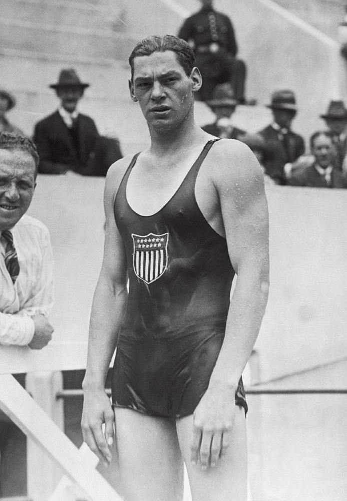 Johnny Weismuller at the 1924 Olympics ESTRELA - O americano Johnny Weissmuller: o Tarzã dos cinemas