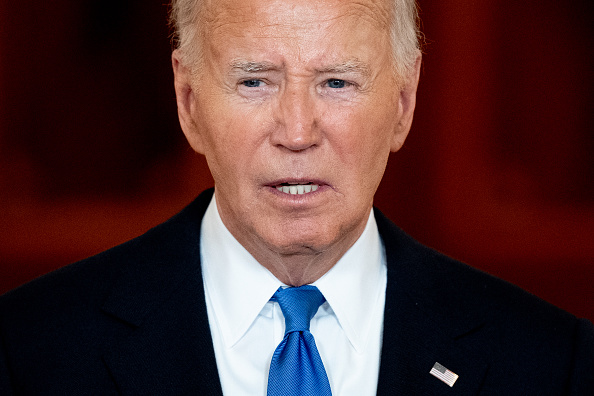 Presidente dos Estados Unidos, Joe Biden, durante discurso na Casa Branca. 01/07/2024