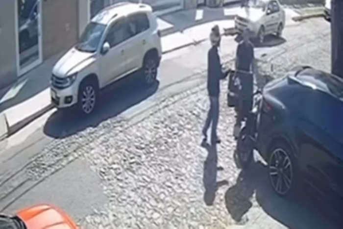 Imagens de câmera de segurança -