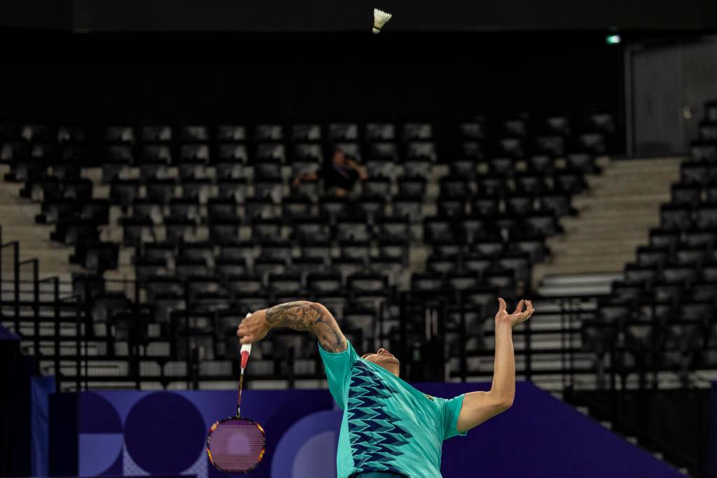 Bad_Treino_AC_40 ROGÉRIO XAVIER DE OLIVEIRA - Paris 2024: Treino do Badminton da Arena Porte de La Chapelle, em Paris