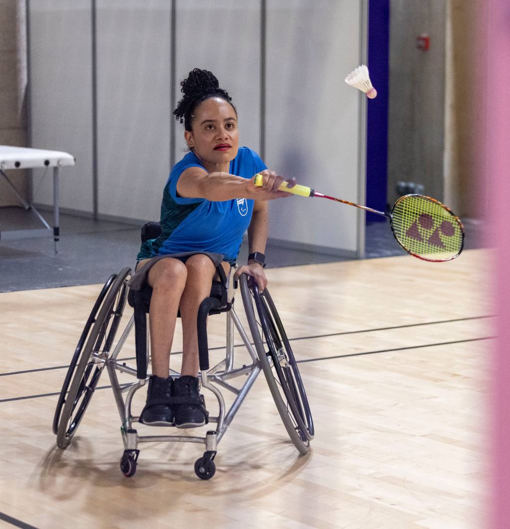 Bad_Treino_AC_5 DANIELE SOUZA - Paris 2024: atleta faz treino do Badminton na Arena Porte de La Chapelle, em Paris.
