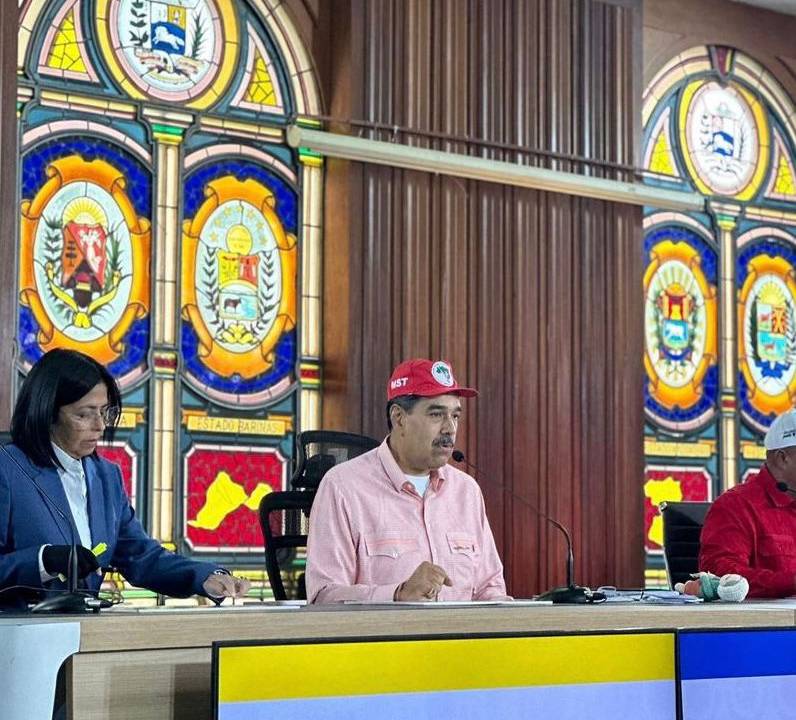 O presidente da Venezuela, Nicolás Maduro, durante balanço da Consulta Nacional Popular