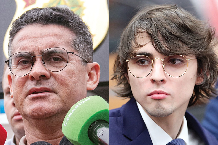 O prefeito de Manaus, David Almeida (Avante), e o deputado federal Amom Mandel (Cidadania-AM)