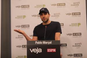 Pablo Marçal durante debate em São Paulo