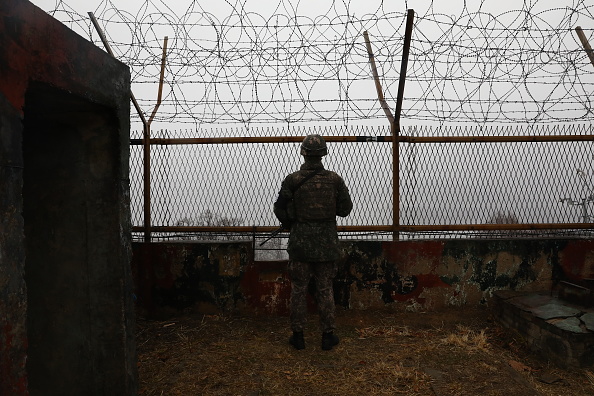 Soldado sul-coreano na fronteira com a Coreia do Norte 03/12/2018