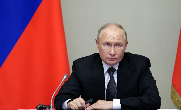 Presidente russo Vladimir Putin durante reunião em Novo-Ogaryovo, na Rússia. 12/08/2024
