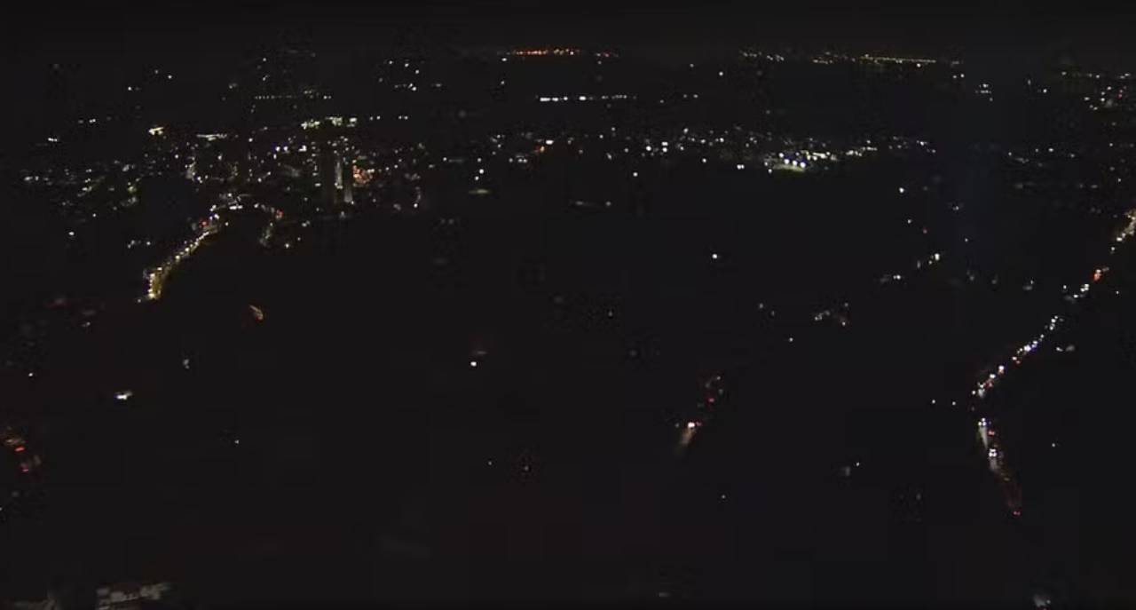 São Paulo no escuro, devido a apagão de energia -