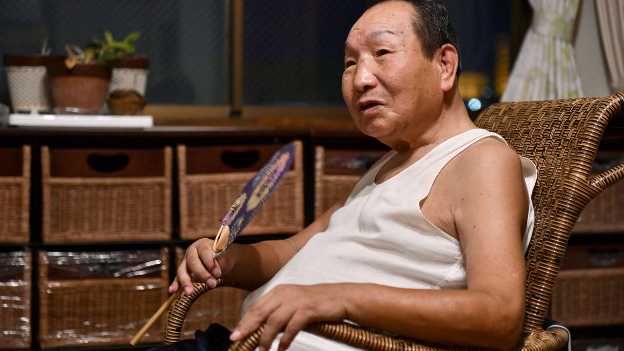 Iwao Hakamada fala e, entrevista à AFP em Shizuoka, no Japão. 28/08/2018