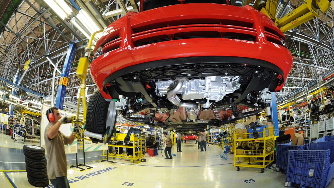 Montagem de carros: os setores com lobby mais forte preservam seus subsídios