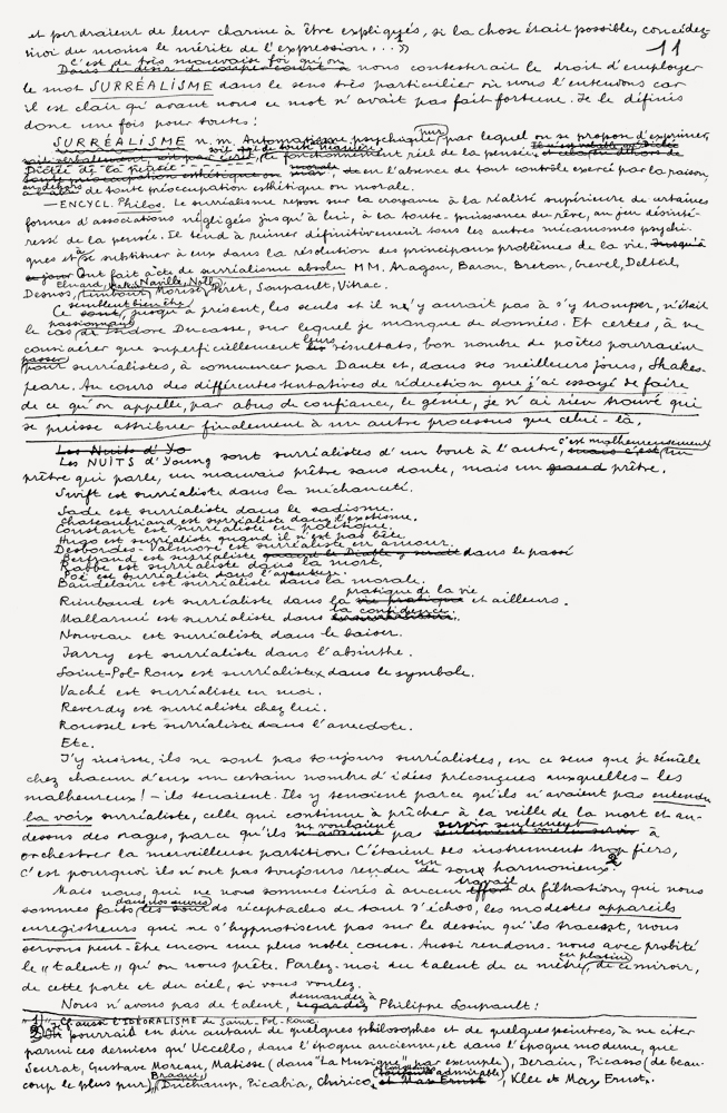 1D-(4)-Premier-Manifeste-du-surréalisme-paru-en-1924–(1).jpg ORIGEM - Página do manifesto de Breton: mergulho radical na mente