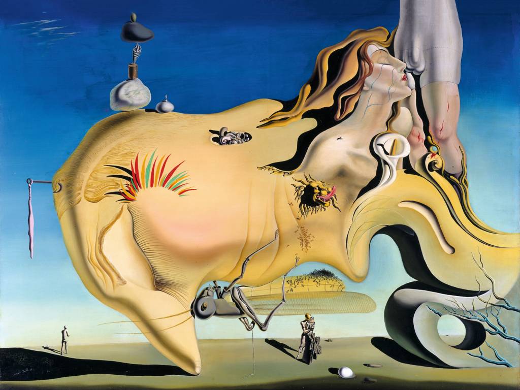 2D-(1)-GRANDE-Salvador-Dali,-Visage-du-grand-masturbateur,-1929.jpg VISÃO PECULIAR - A tela 'Visage du Grand Masturbateur' (1929), de Salvador Dalí: muita provocação e fetiches freudianos
