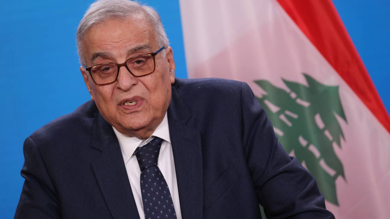 O ministro das Relações Exteriores do Líbano, Abdallah Bou Habib. 15/12/2023