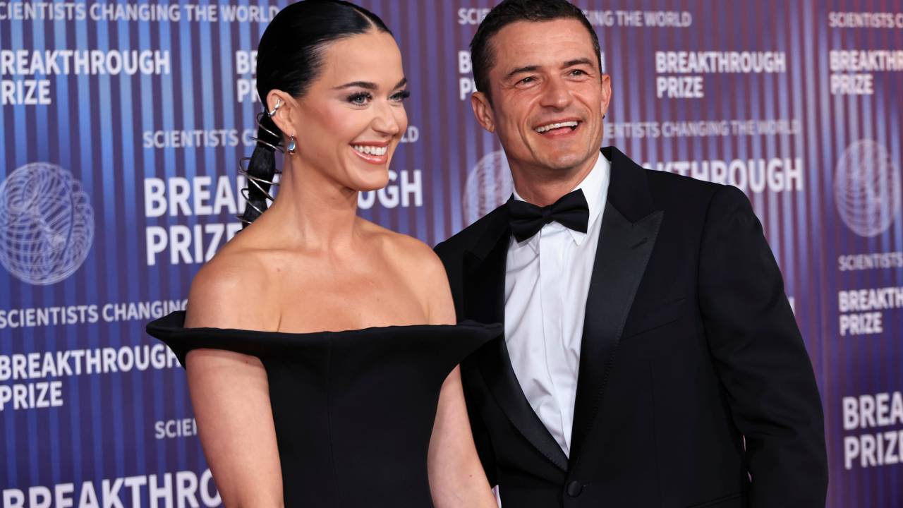 Katy Perry and Orlando Bloom at the tenth Breakthrough Prize ceremony held at the Academy Museum of Motion Pictures on April 13, 2024 in Los Angeles, California. (Photo by Anna Webber/Variety via Getty Images)