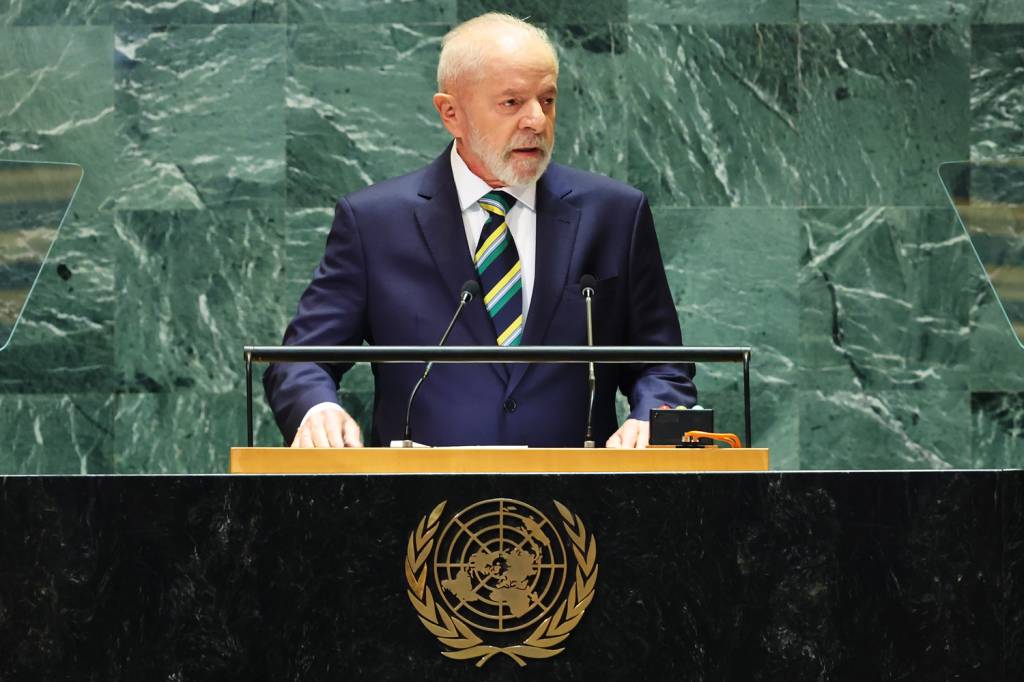 GettyImages-2174176097.jpg PREJUÍZO - Lula na ONU: imagem arranhada para um governo que tenta fazer do meio ambiente uma vitrine mundial