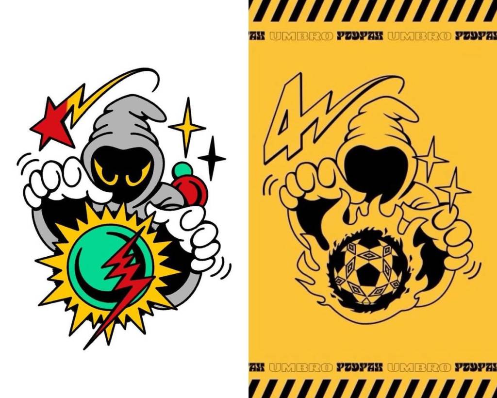 Artista sul-coreano acusa collab do podcast Podpah com Umbro de plágio