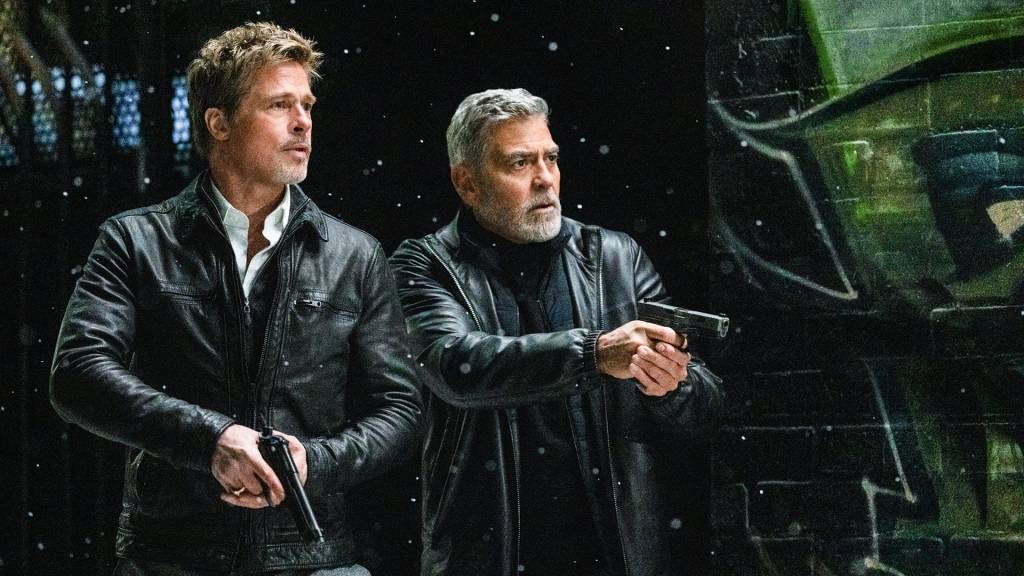 Brad Pitt e George Clooney mostram valor da ‘broderagem’ em ‘Lobos’