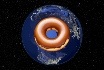 CENTRO DA TERRA - Donut: estrutura em forma de anel é encontrada no núcleo