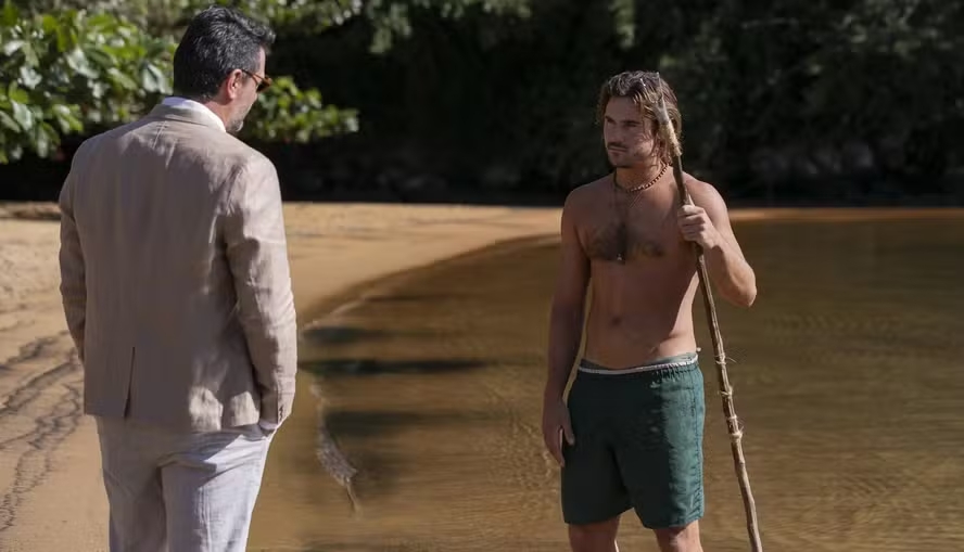 Molina (Rodrigo Lombardi) e Rudá (Nicolas Prattes) em ‘Mania de você’