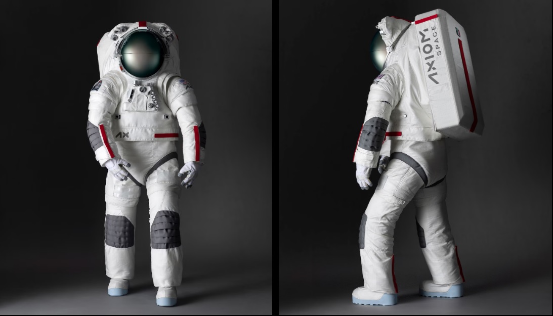 NA MODA Os trajes espaciais feitos em parceria pela Prada e pela Axiom Space, empresa que presta serviços à Nasa