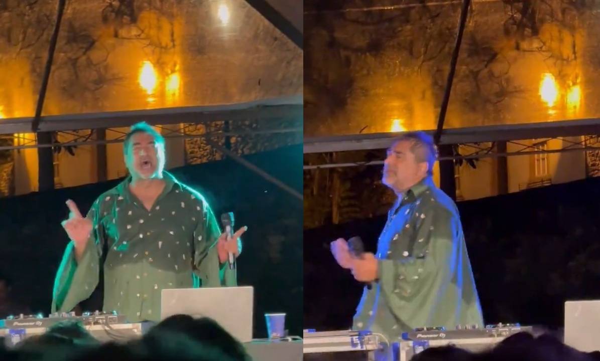 Zeca Camargo como DJ em Tiradentes