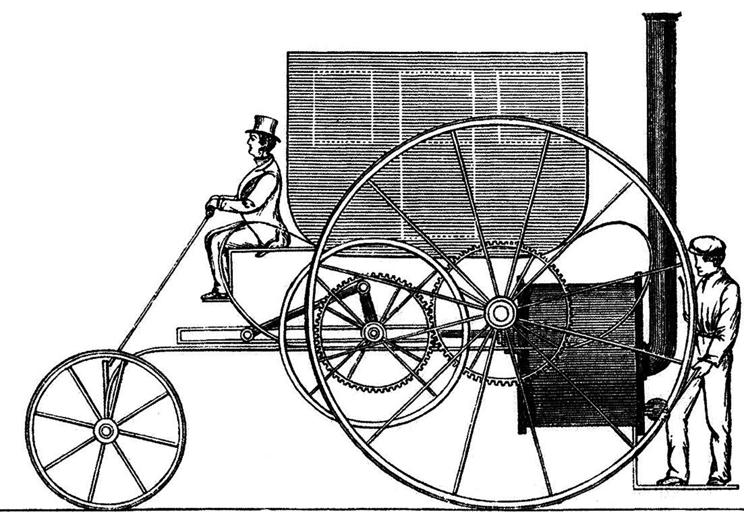 VAPOR - Os primeiros exerc&iacute;cios com ve&iacute;culos movidos a energia: in&iacute;cio do s&eacute;culo XIX