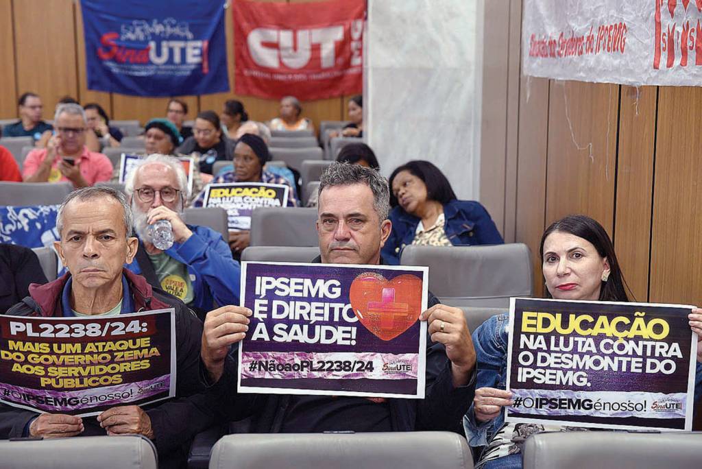 3—MINAS-GERAIS—PROTESTO-IPSEMG-2024-11-o PROBLEMAS - Servidores na Assembleia: protestos frequentes contra a gestão estadual