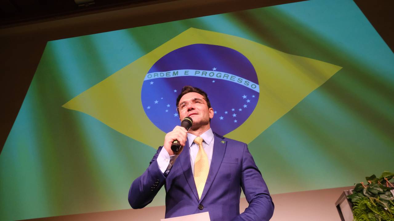 O ministro do Turismo, Celso Sabino