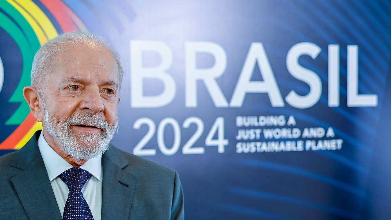 O presidente Lula durante a reunião de cúpula do G20, no Rio