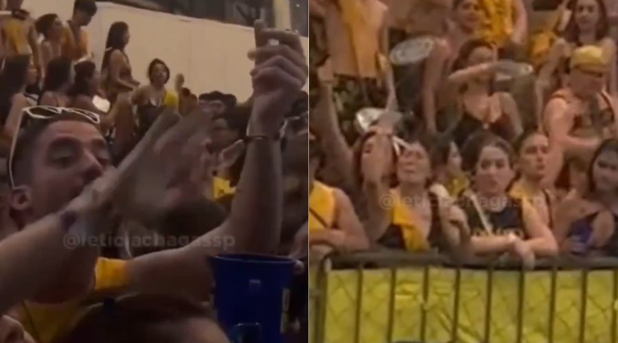 Estudantes da PUC chamaram adversários da USP de 'cotistas' e 'pobres' fazendo gestos obscenos e imitando dinheiro