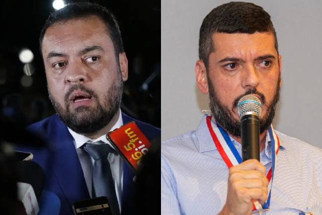 O governador do Rio, Cláudio Castro, e o presidente da Alerj, Rodrigo Bacellar