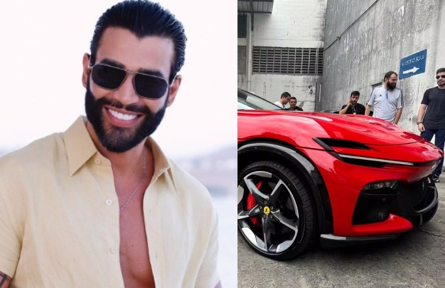 Ferrari apreendida na operação que investiga Gusttavo Lima