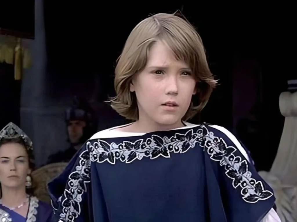 O ator Spencer Treat Clark no papel de Lucius em Gladiador (2000) -