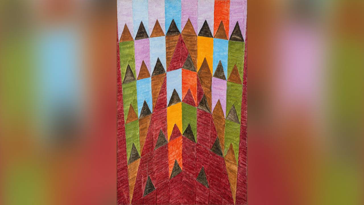 As famosas bandeirinhas de Volpi: obra leiloada por 1 milhão de reais