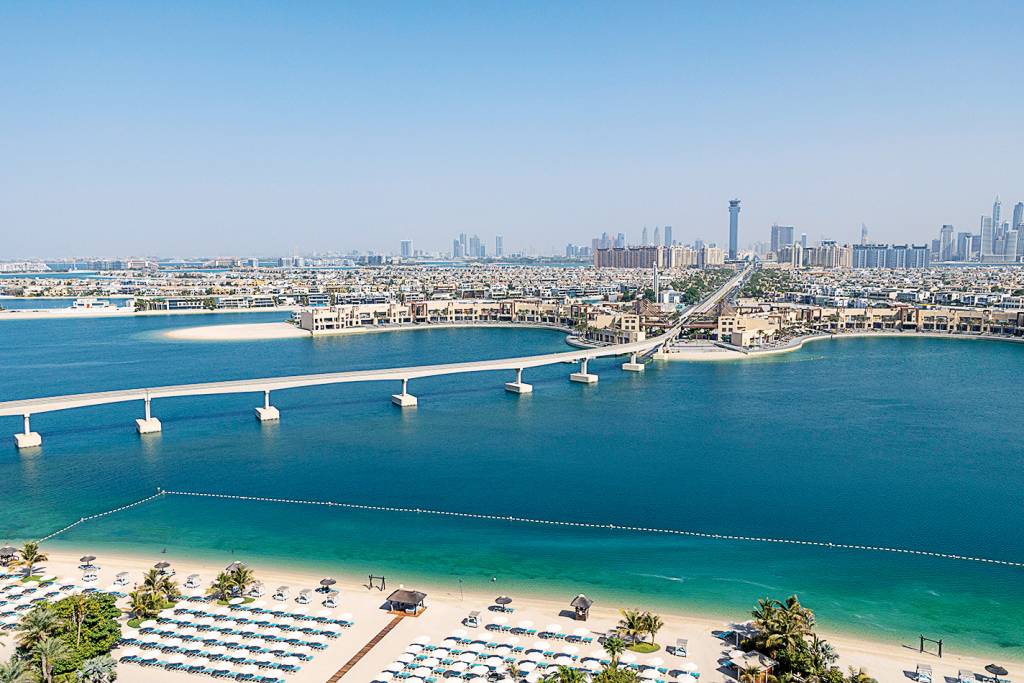 Dubai skyline Dubai, nos Emirados Árabes Unidos