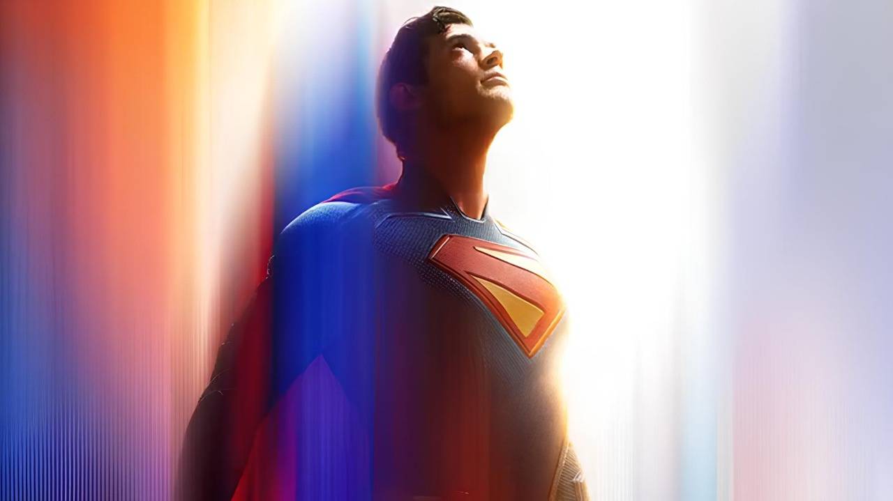 Cena do novo filme de Superman, dirigido por James Gunn