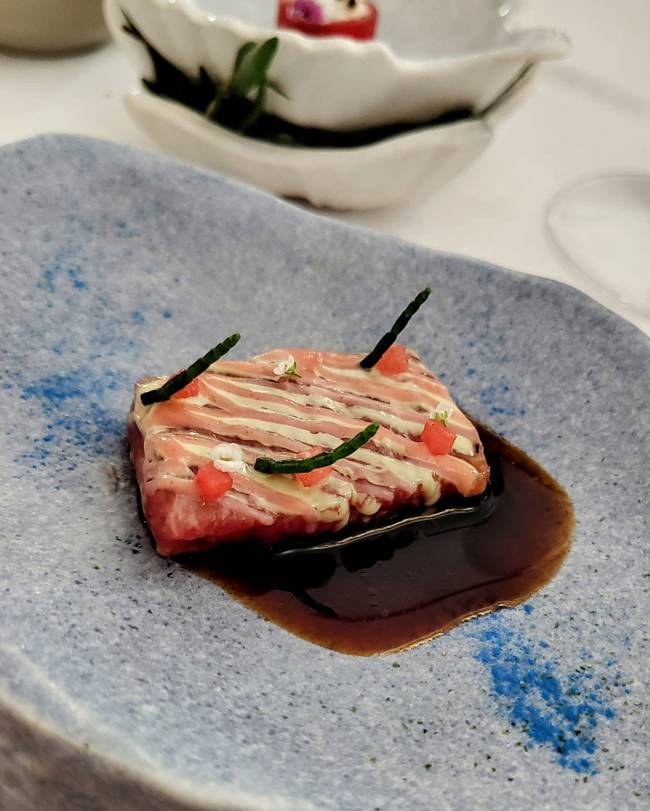 Cipriani tonno Atum mediterrâneo do menu degustação do Cipriani