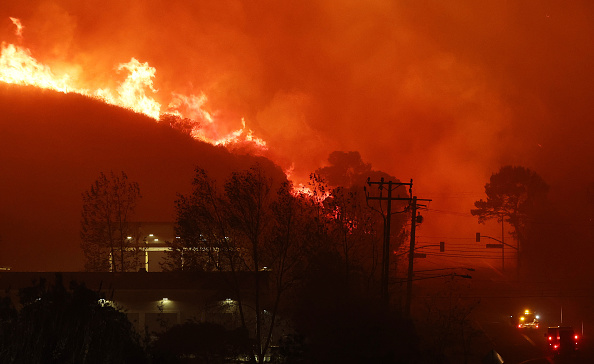 Incêndio florestal atinge a cidade de Malibu, na Califórnia. 10/12/2024