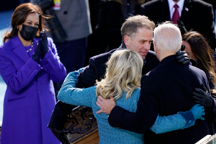Hunter Biden na posse do pai, Joe Biden