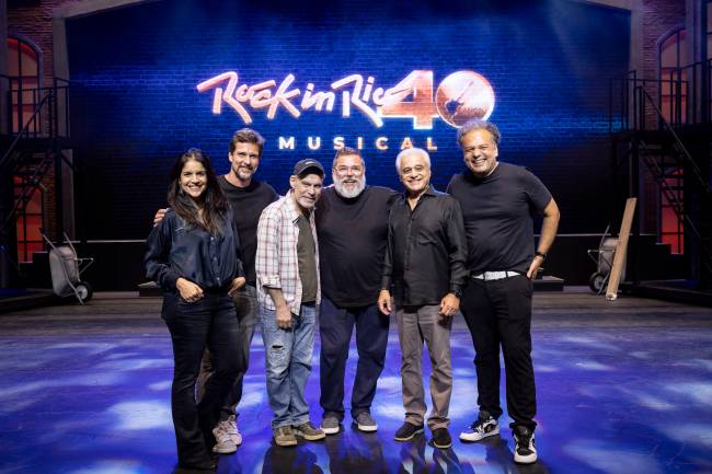 Roberta Medina, Luis Justo, Charles Möeller, Claudio Botelho, Roberto Medina e Zé Ricardo Roberta Medina, Luis Justo, Charles Möeller, Claudio Botelho, Roberto Medina e Zé Ricardo