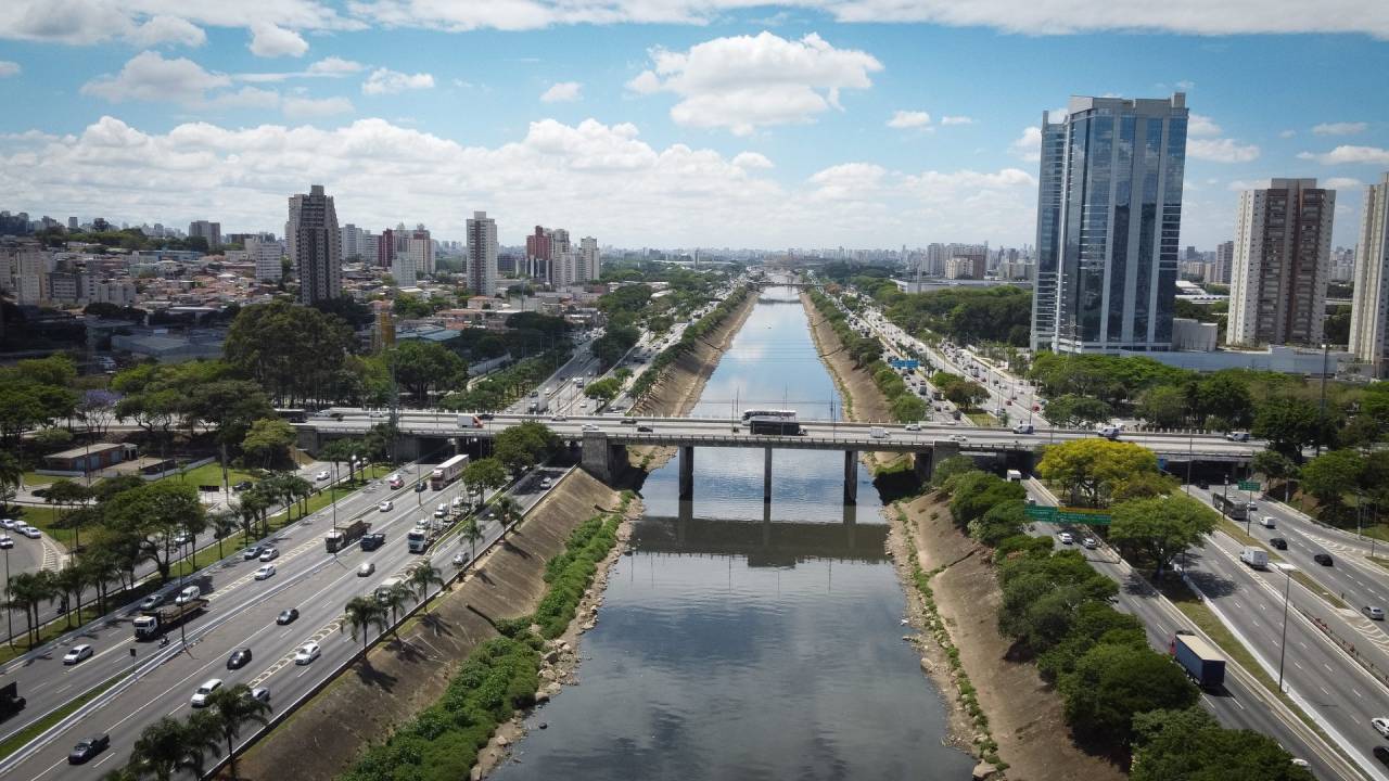 Rio Tietê, em São Paulo (SP).