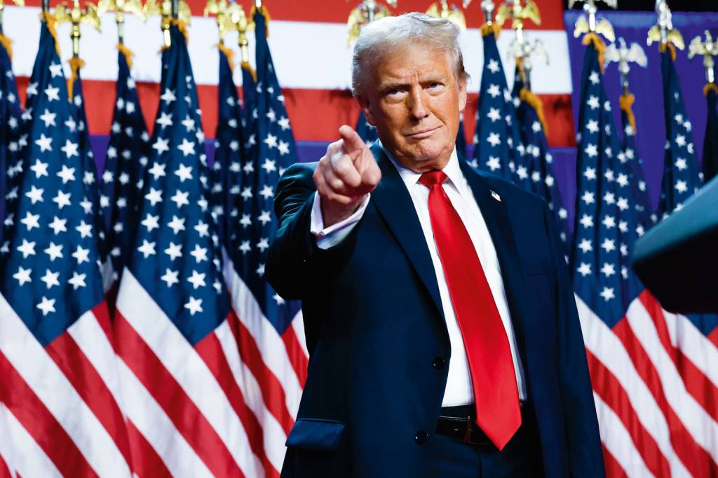 GettyImages-2183216502.jpg Donald Trump: a promessa do novo presidente americano é fazer o governo mais pró-criptos da história