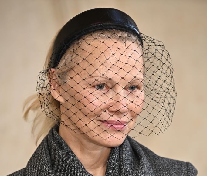 Pamela Anderson no desfile da Dior: completamente natural